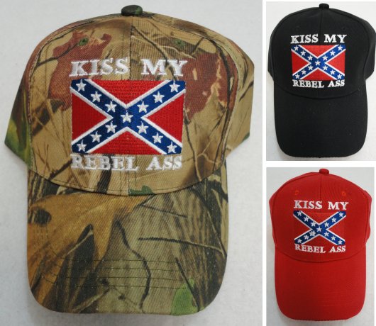 KISS MY REBEL ASS BALL CAP